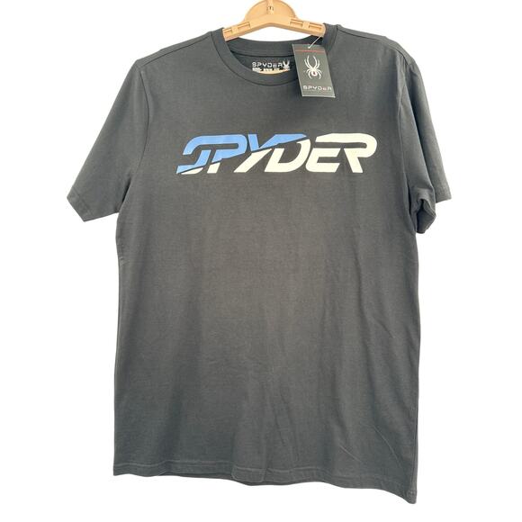 Spyder casual mens tshirt black size M - Picture 1 of 5